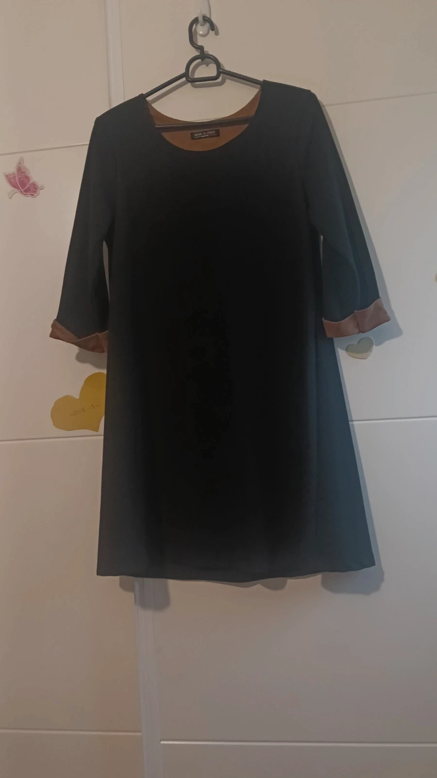 Vestido Evasé Viral Negro Talla M/L – Moda Italiana – taille L / 40 / 12 3