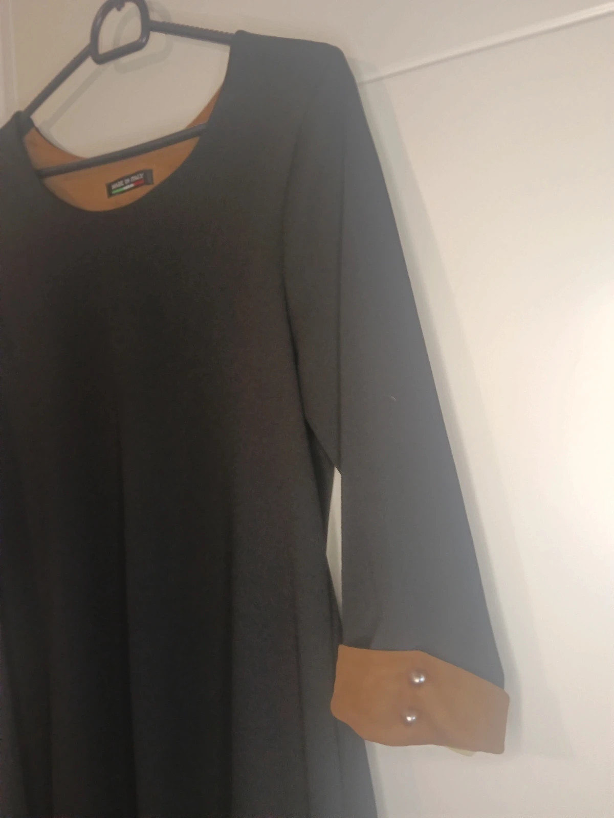 Vestido Evasé Viral Negro Talla M/L – Moda Italiana – taille L / 40 / 12 5