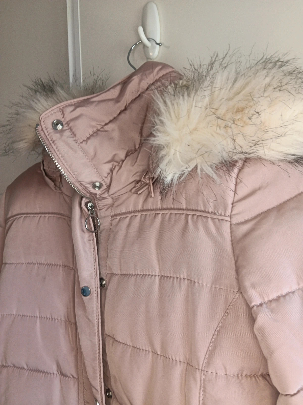 Chaqueta Acolchada Pimkie Rosa 🩷 Viral Capucha Desmontable (En Perfecto Estado)Talla Xs – Pimkie – taille XS / 34 / 6 3