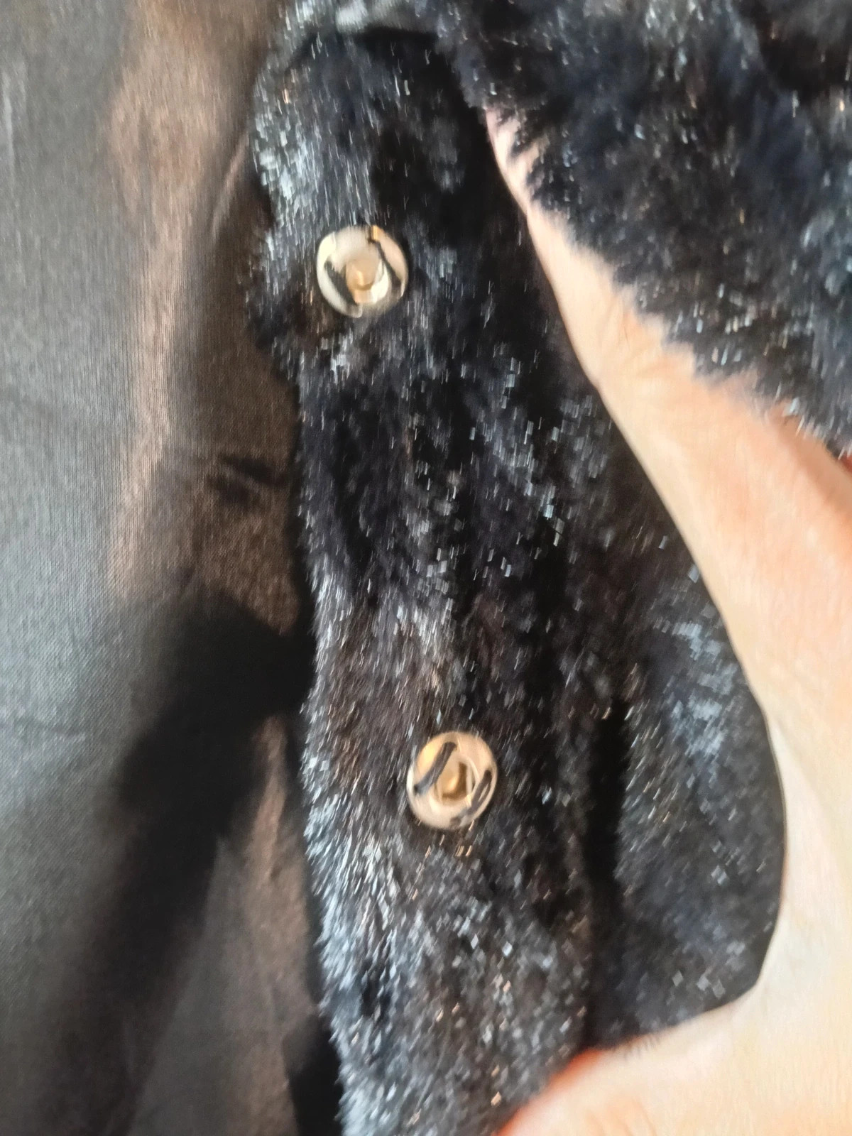 Chaqueta bolero de pelo sintético negro elegante y2k estilo fiesta/vintage – H2 – taille Taille unique 5