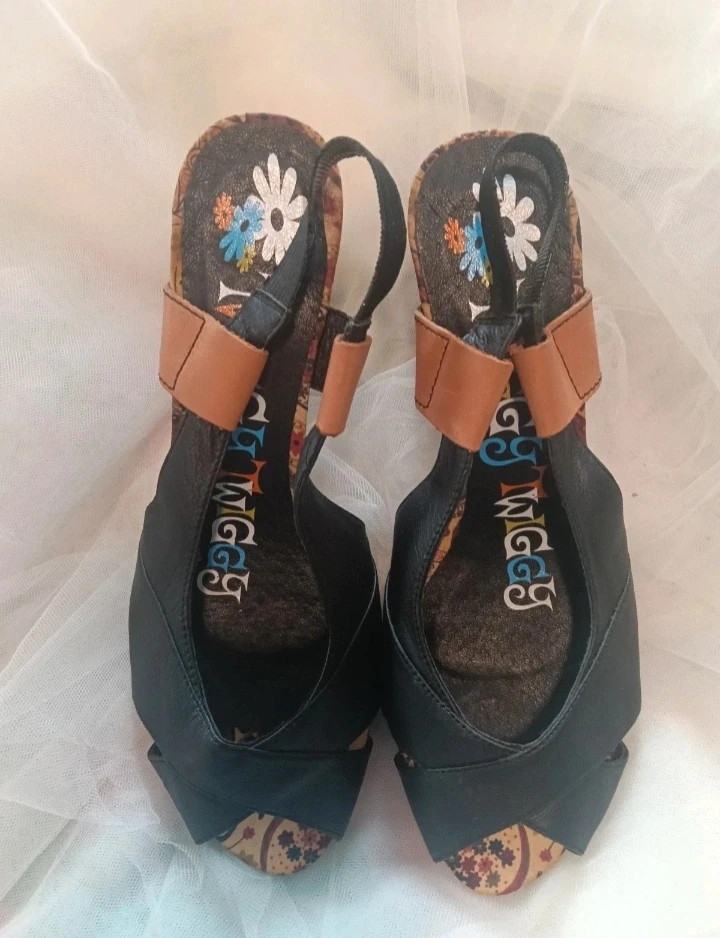 Sandalias retro Negras/ marrón 🤎 Twiggy viral T 39 – Twiggy – taille 39 2