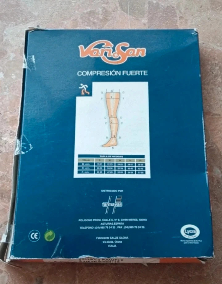 Medias de Compresión Fuerte Varisan Viral Talla XXXL - Nuevas – Varisan – taille XXXL / 46 / 18 2
