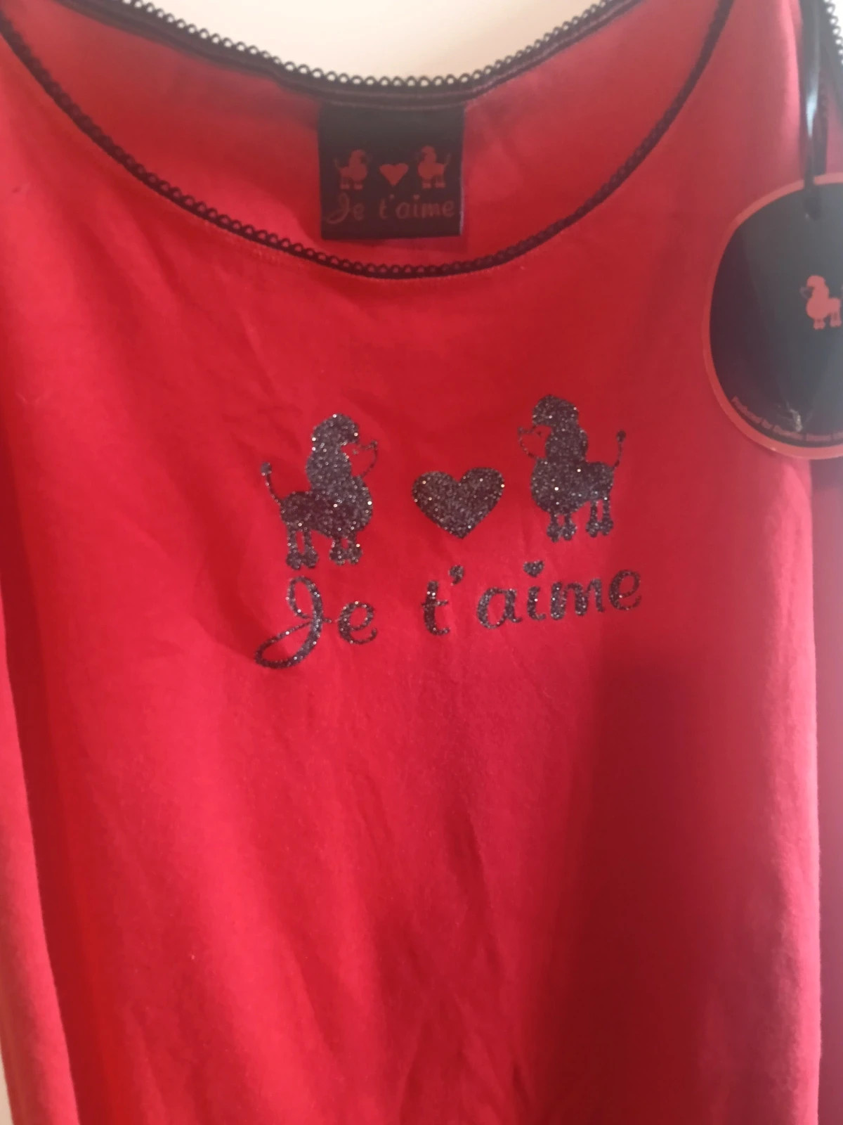 Y2k Camisón Rojo Nuevo Talla L (42/44) – Dunnes Stores – taille XL / 42 / 14 3