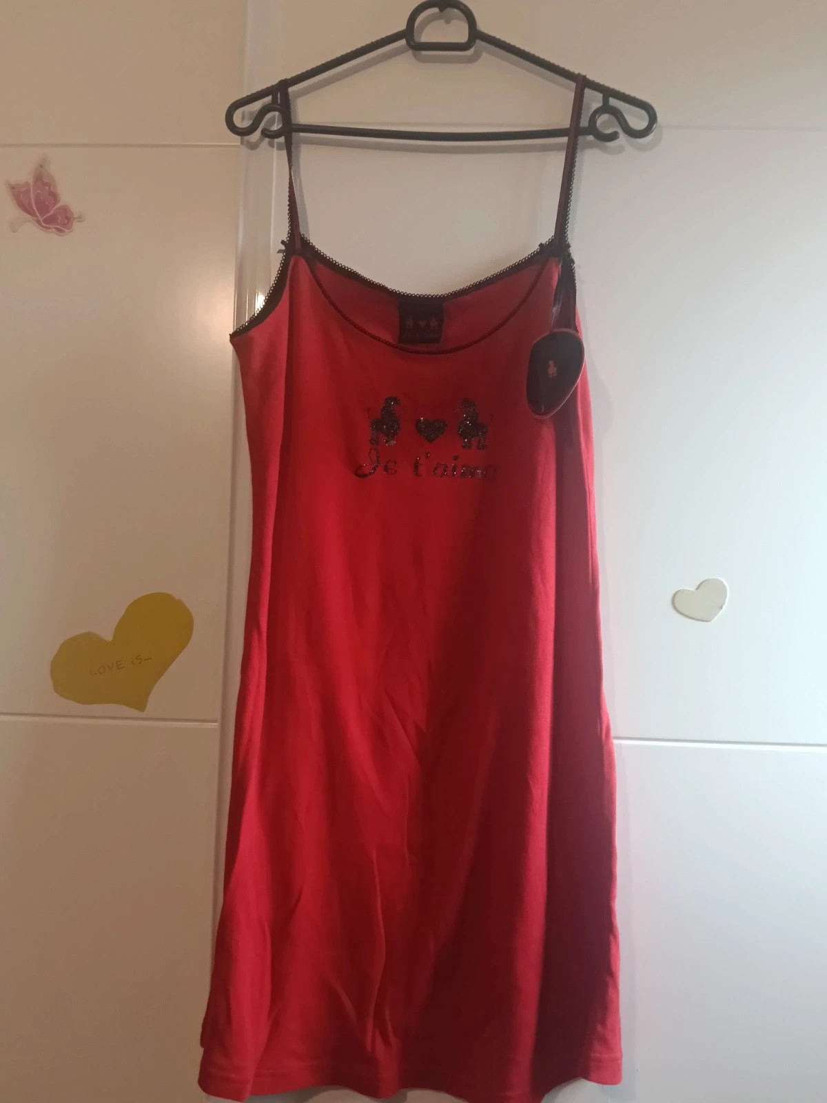 Y2k Camisón Rojo Nuevo Talla L (42/44)