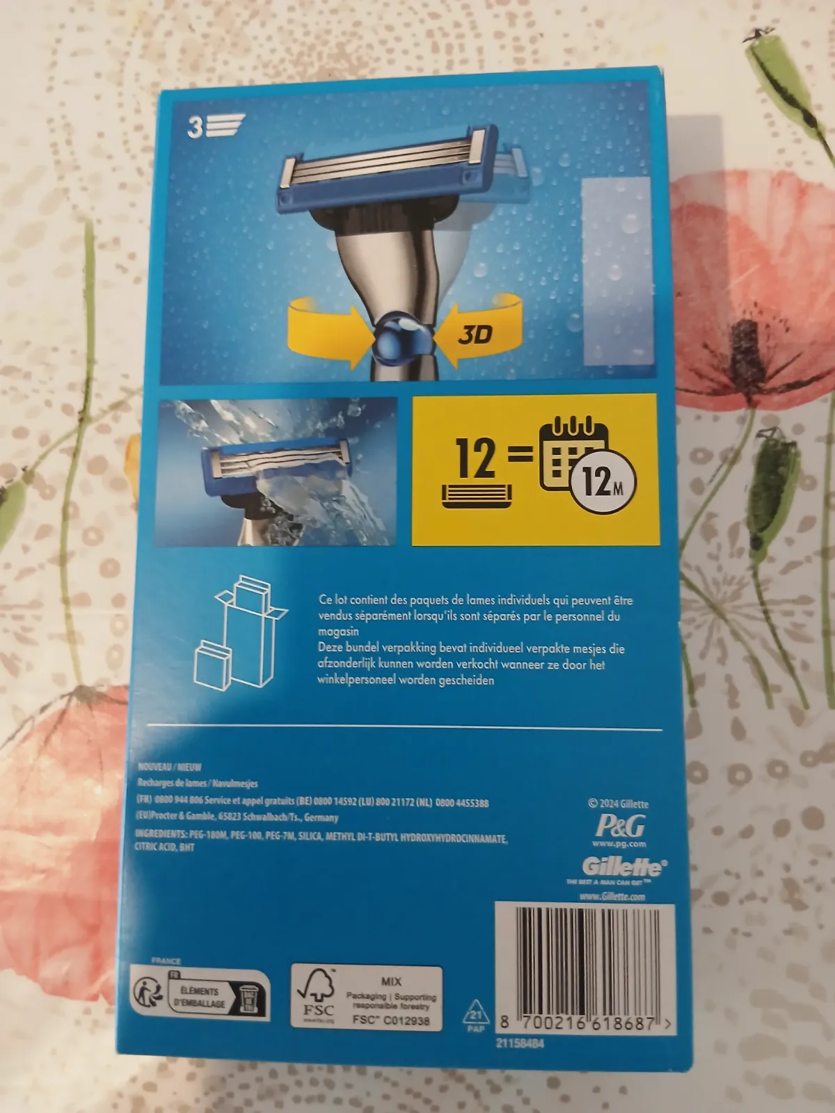 Vends boite de gillette mach 3 a 22e – Gillette 3