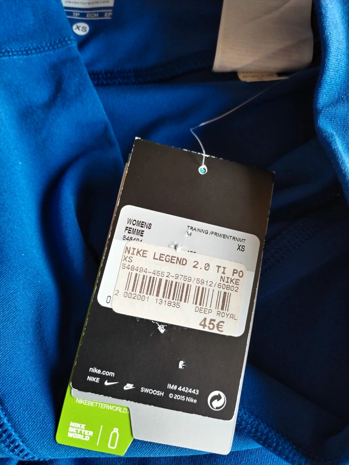 Leggings sport Nike Dri-FIT bleu taille XS – Nike – taille XS / 34 / 6 5