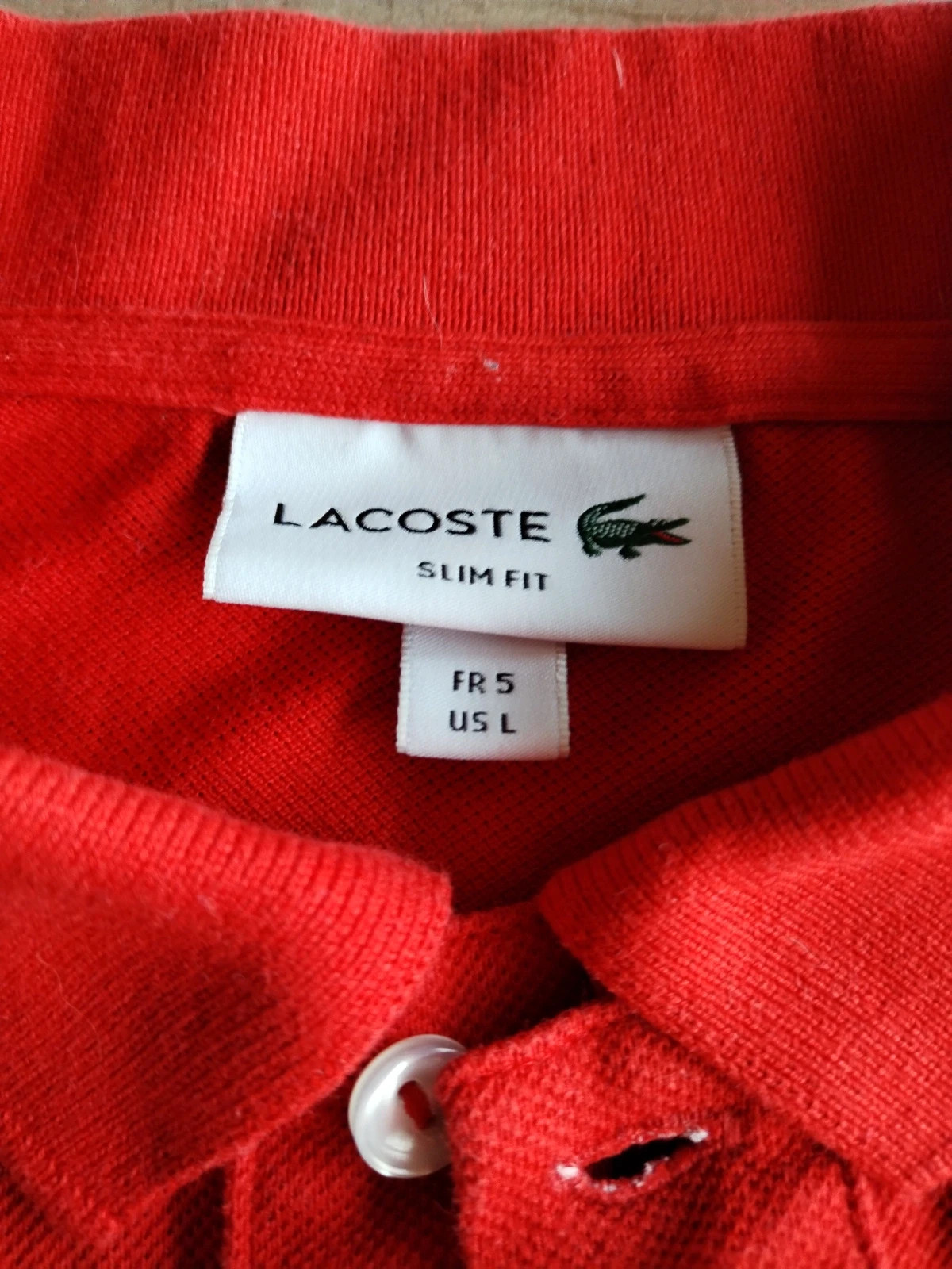 Polo Lacoste rouge taille 5 – Lacoste – taille L 3