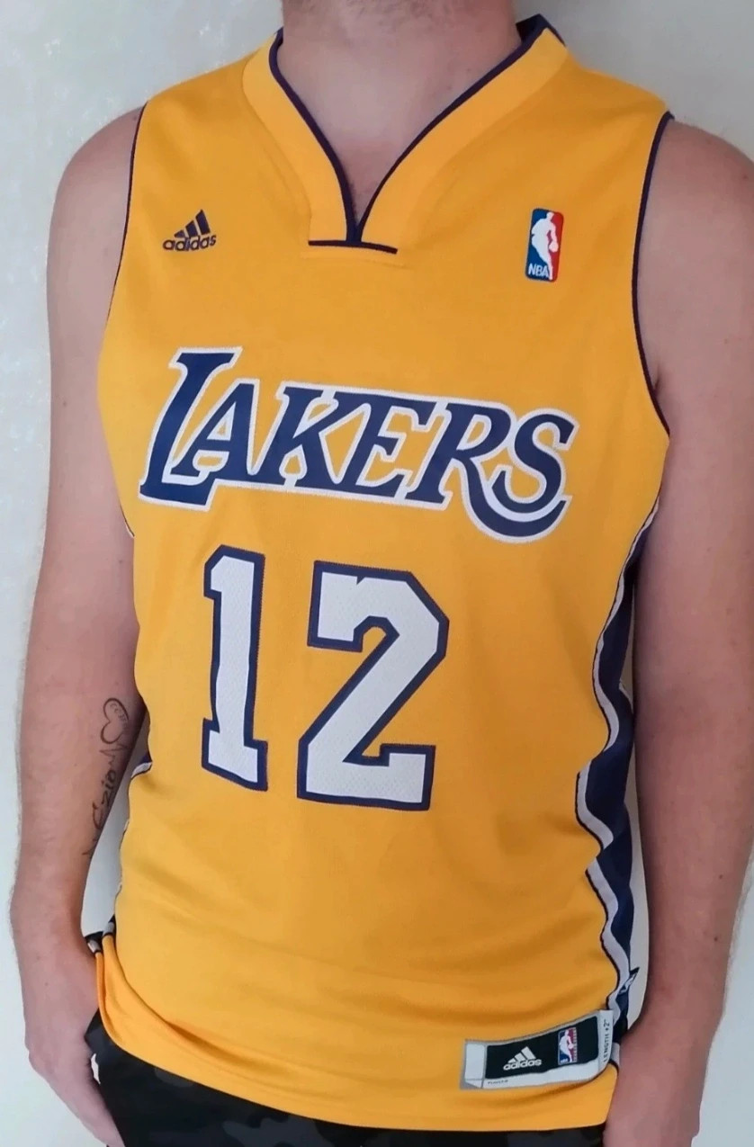 🏀 Maillot NBA Los Angeles Lakers #12 Adidas jaune/violet