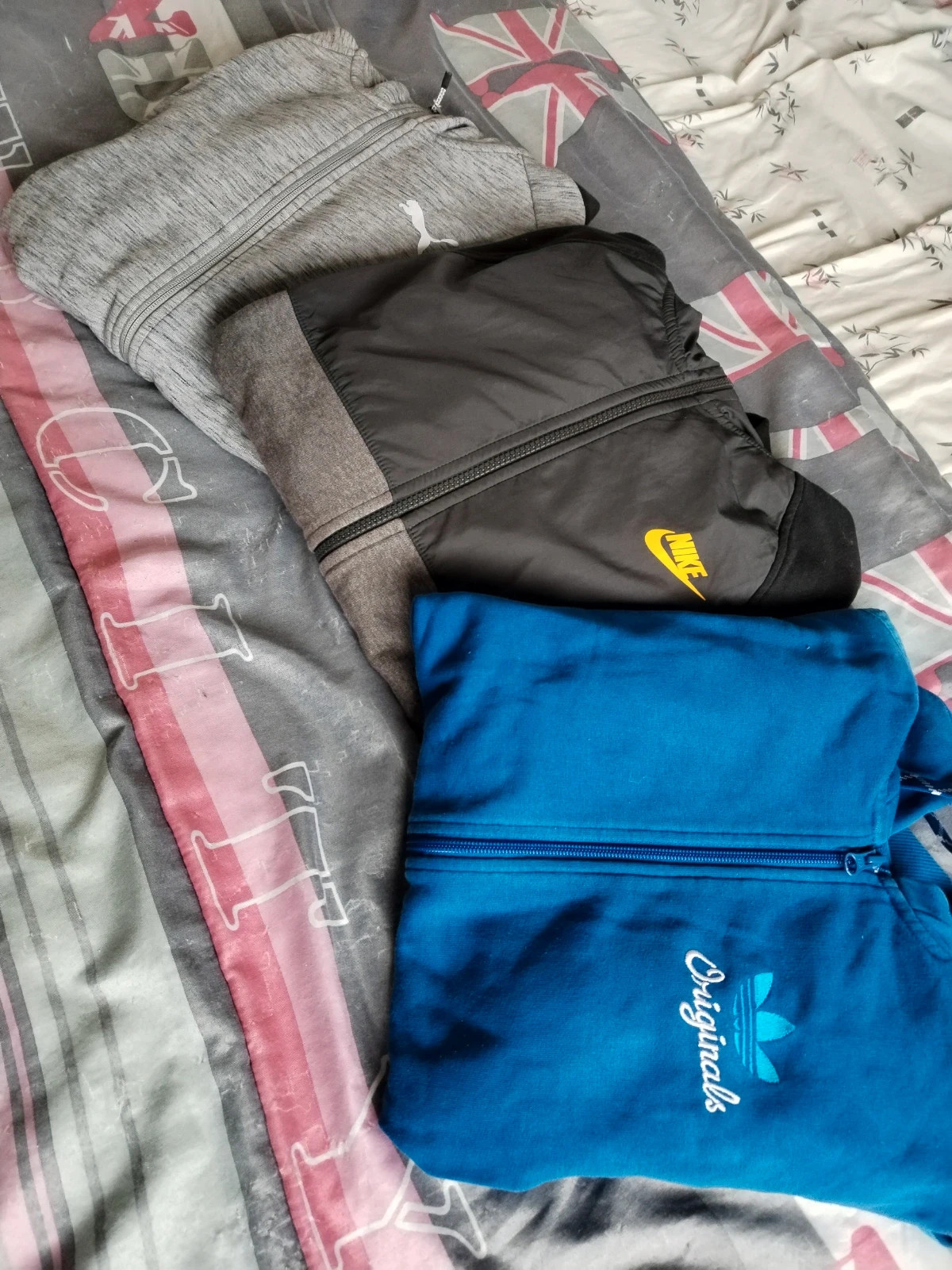 Lot 3 vestes à capuche /nike/puma/Adidas