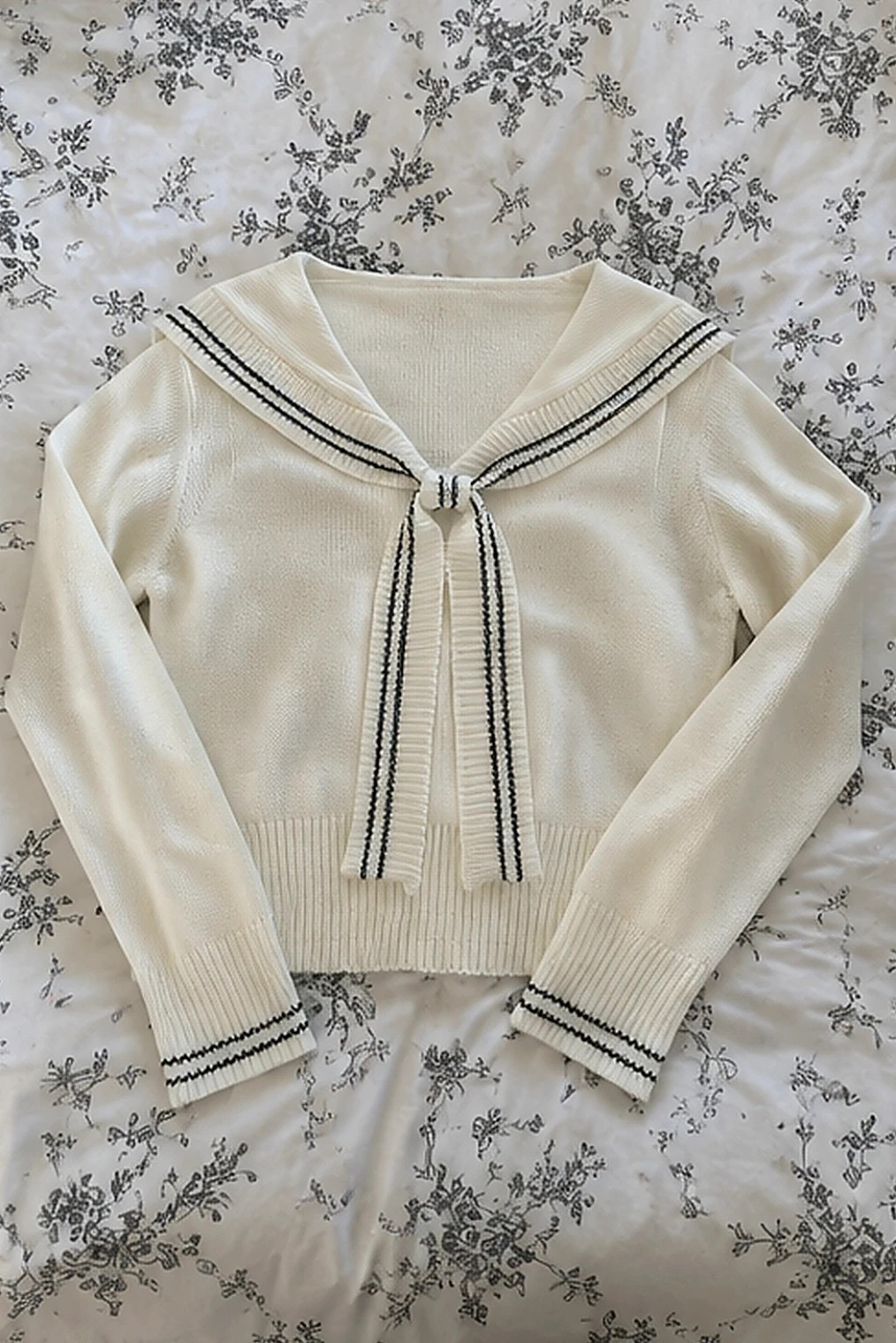 Pull blanc col marin manches longues taille S – Ateliers Turenne – taille S / 36 / 8 4