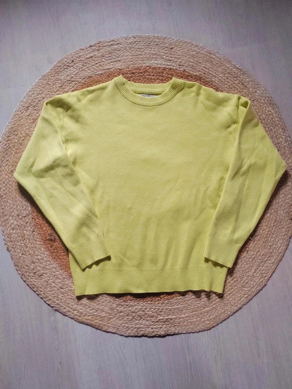 Pull bonne qualité zara jaune homme taille M – Zara – taille M / 38 / 10