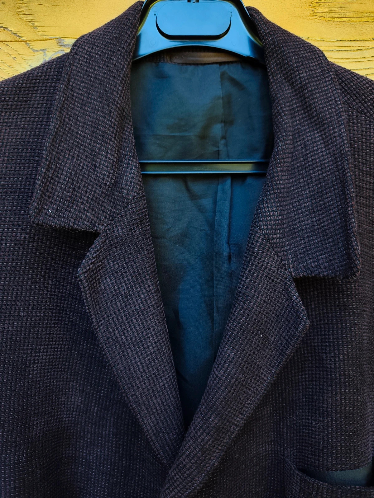 Veste blazer costume Homme Marron Chocolat Vintage – Vintage Dressing – taille L 4