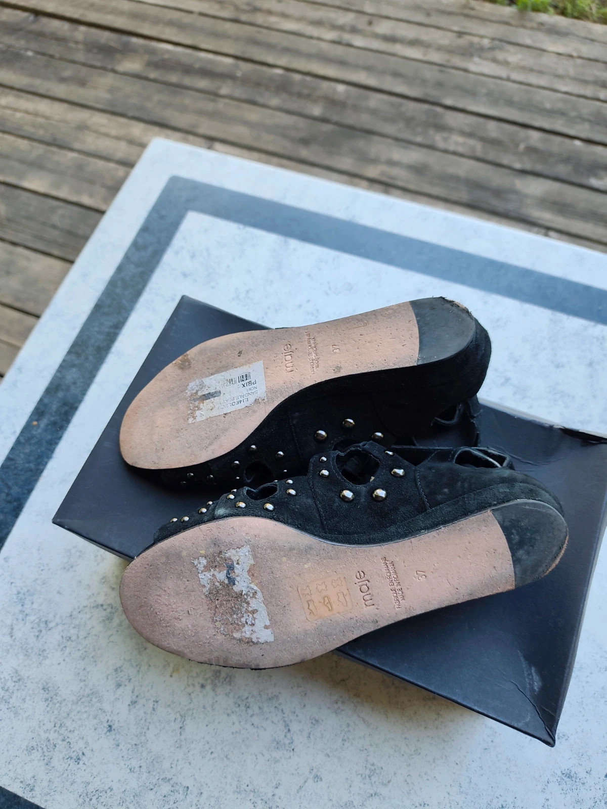 Sandales Maje noires cloutées été printemps – Maje – taille 37 3