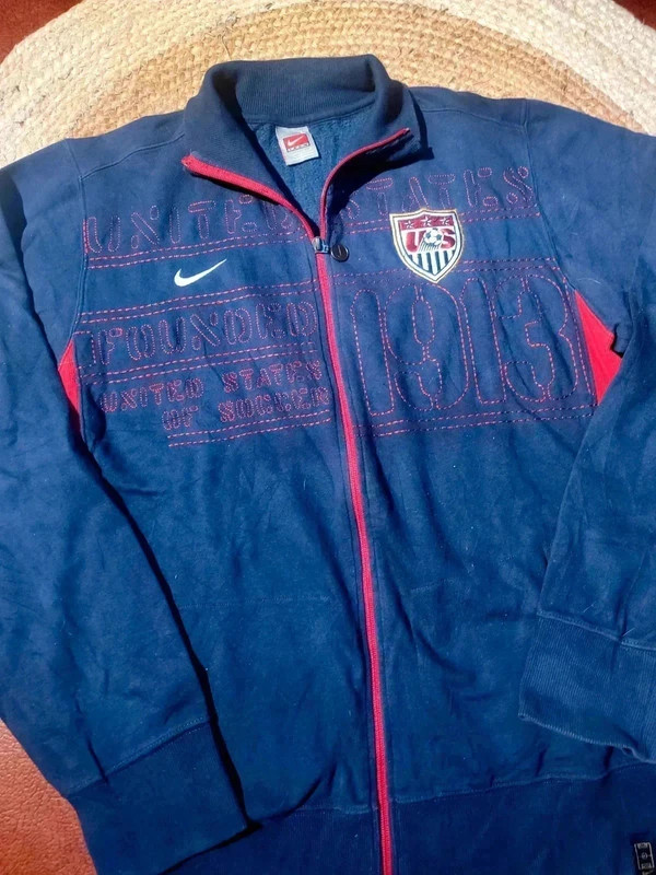 Veste zip vintage football soccer team – Nike – taille L 2