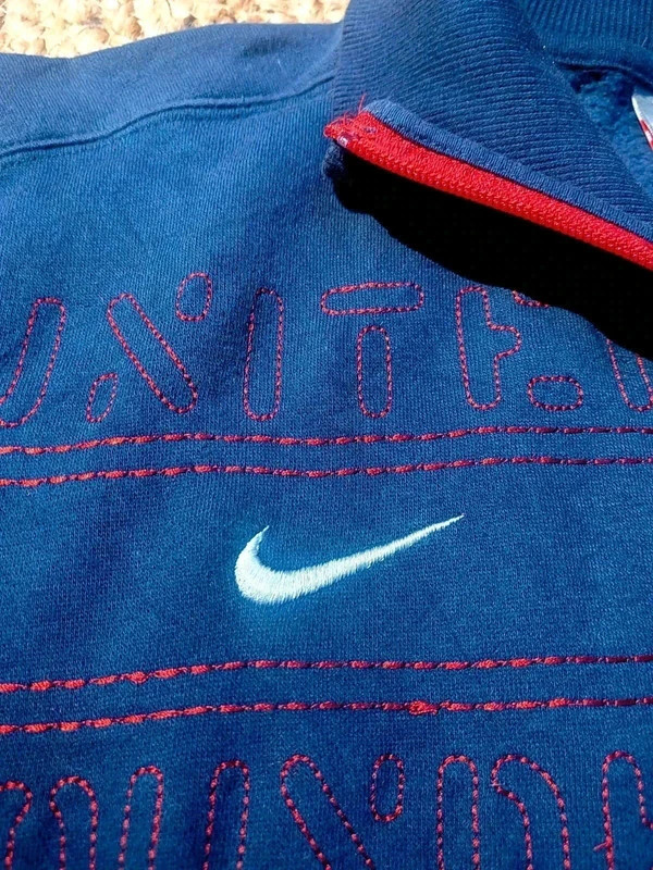 Veste zip vintage football soccer team – Nike – taille L 4
