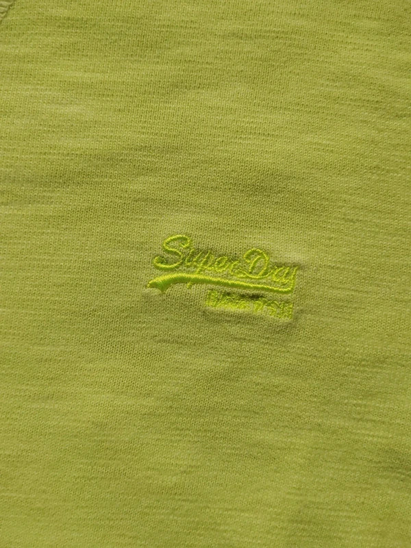 Pull jaune/vert fluo superdry homme taille M – Superdry – taille M 3
