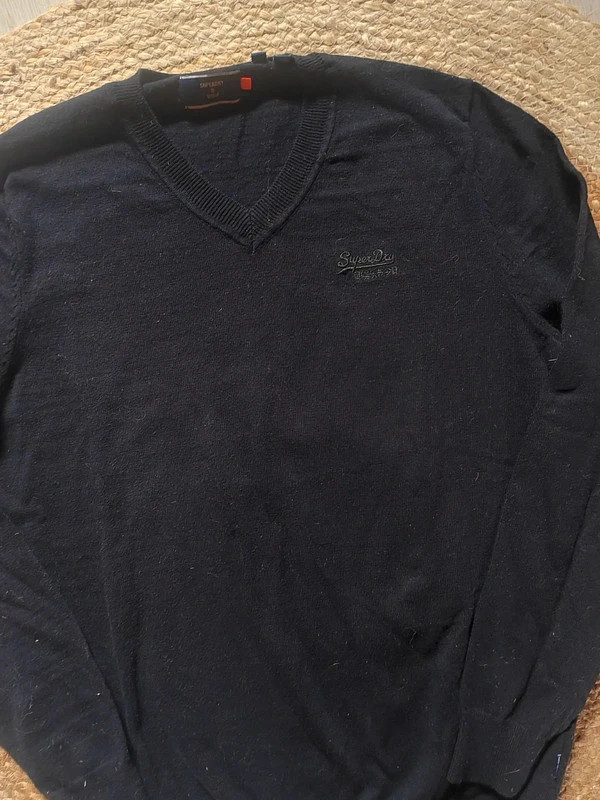 Pull col v noir superdry homme M – Superdry – taille M 2