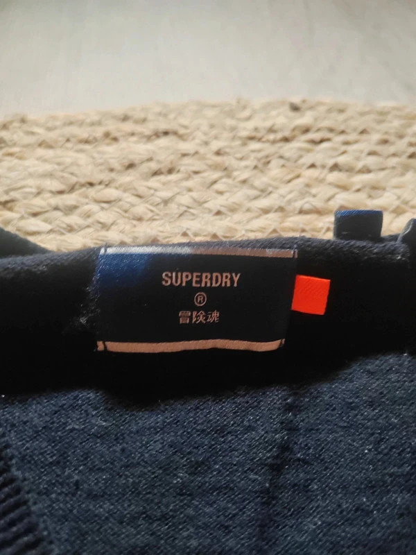 Pull col v noir superdry homme M – Superdry – taille M 4