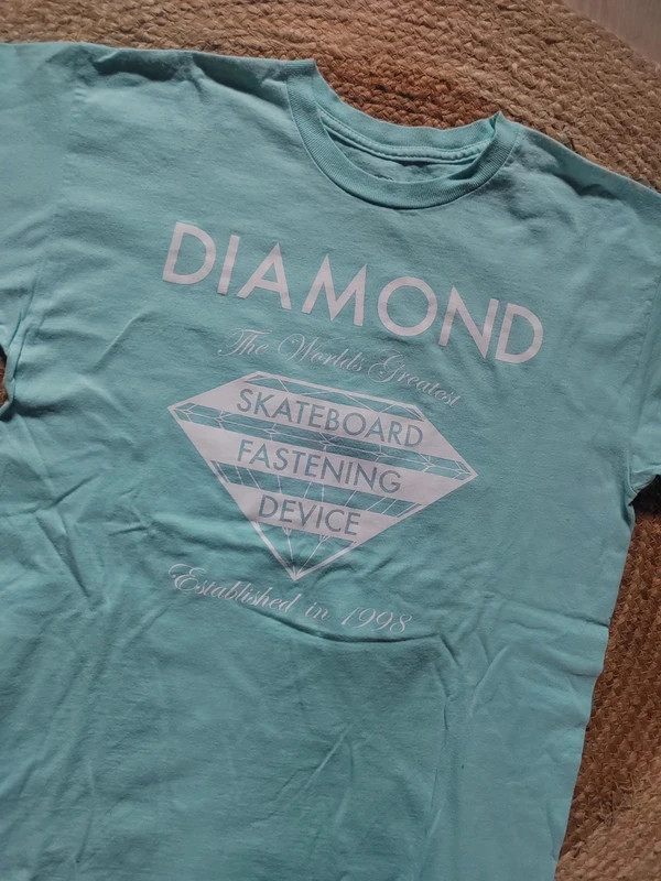 T-shirt Diamond bleu clair logo taille M – Diamond – taille M 2