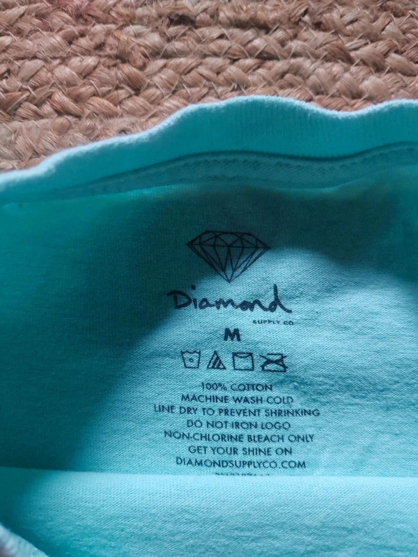 T-shirt Diamond bleu clair logo taille M – Diamond – taille M 3