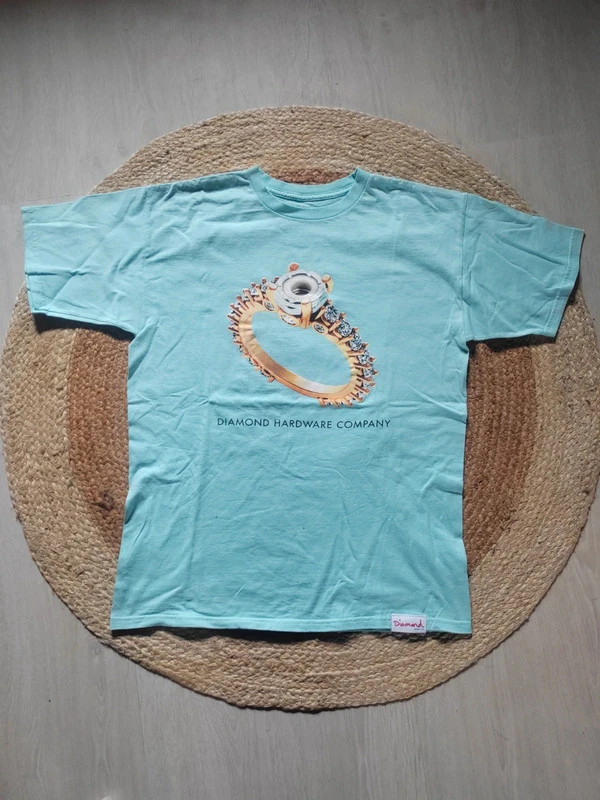 T-shirt diamond bleu