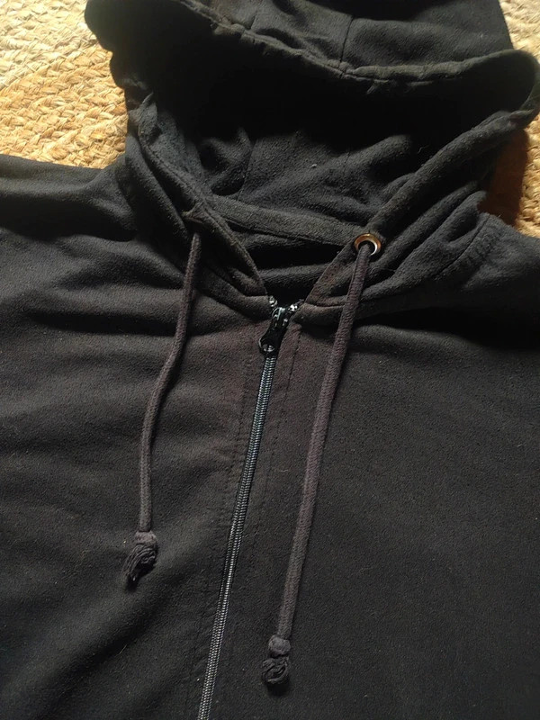 Sweat à capuche noir zippé homme M – basique – Vintage Dressing – taille M / 38 / 10 2