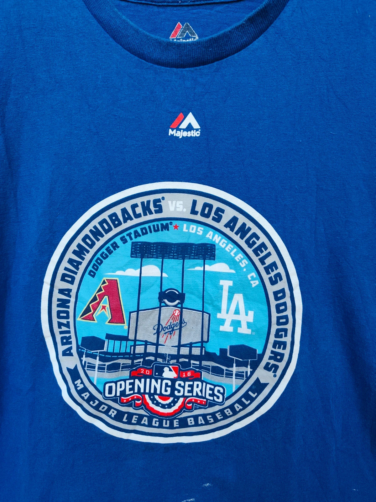 T-shirt Majestic Dodgers MLB bleu M – Majestic – taille M 2