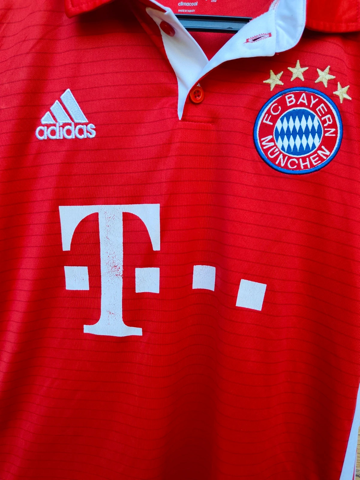 Maillot FC Bayern Munich Müller Adidas rouge – adidas – taille S 2