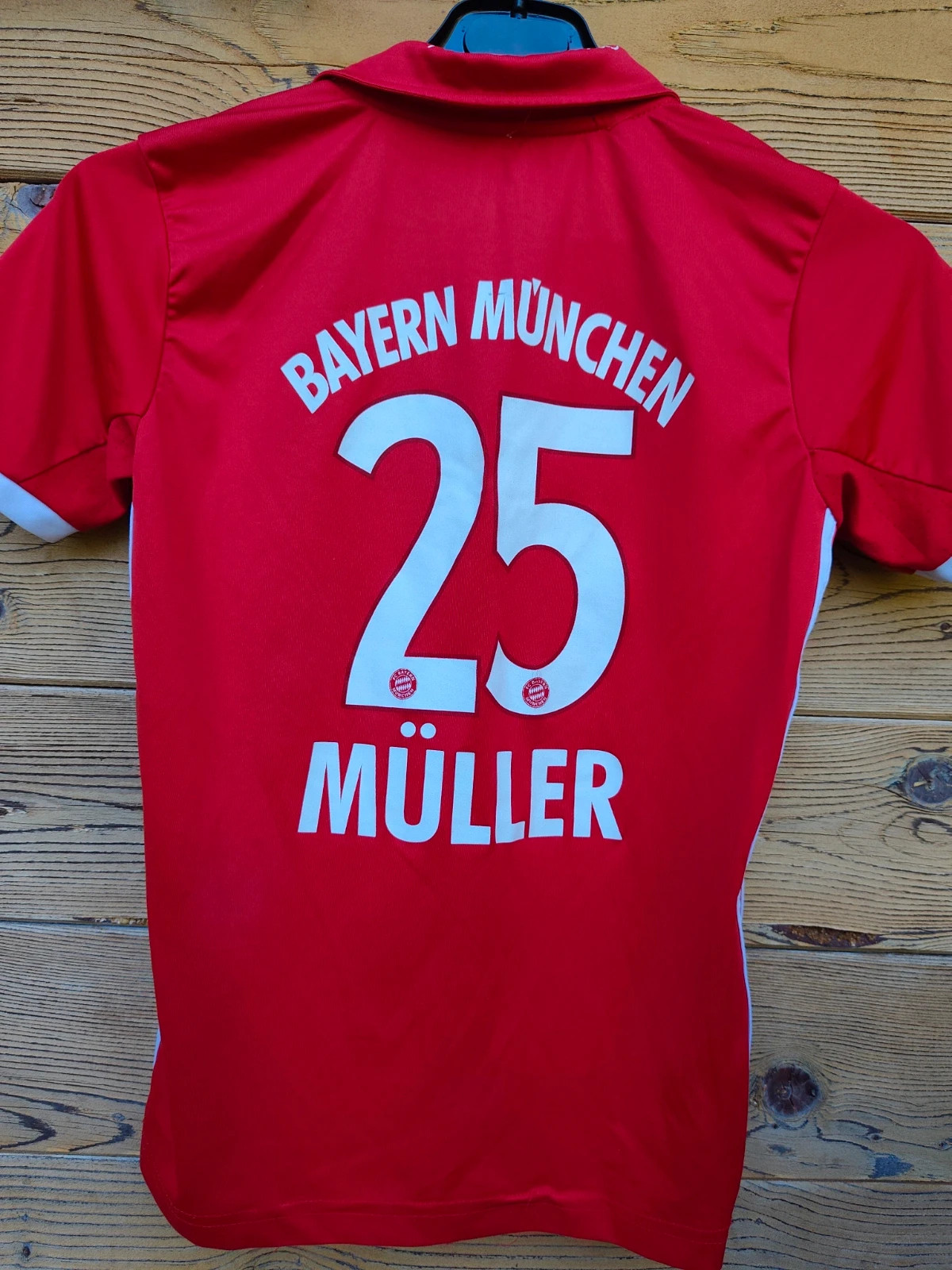 Maillot FC Bayern Munich Müller Adidas rouge – adidas – taille S 4