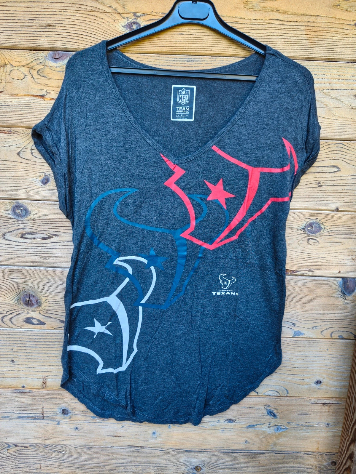 T-shirt NFL Team Apparel Houston Texans gris XL