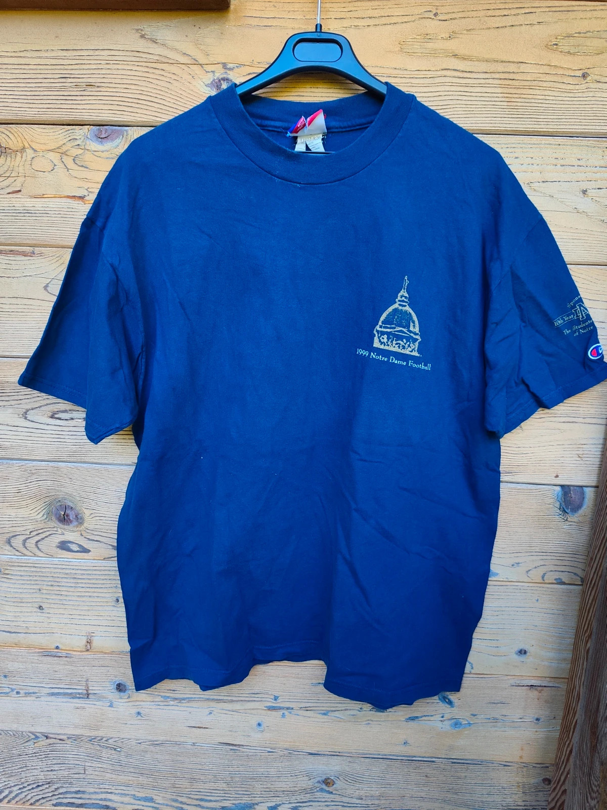 T-shirt Champion Notre Dame Football bleu marine – Champion – taille XL 2