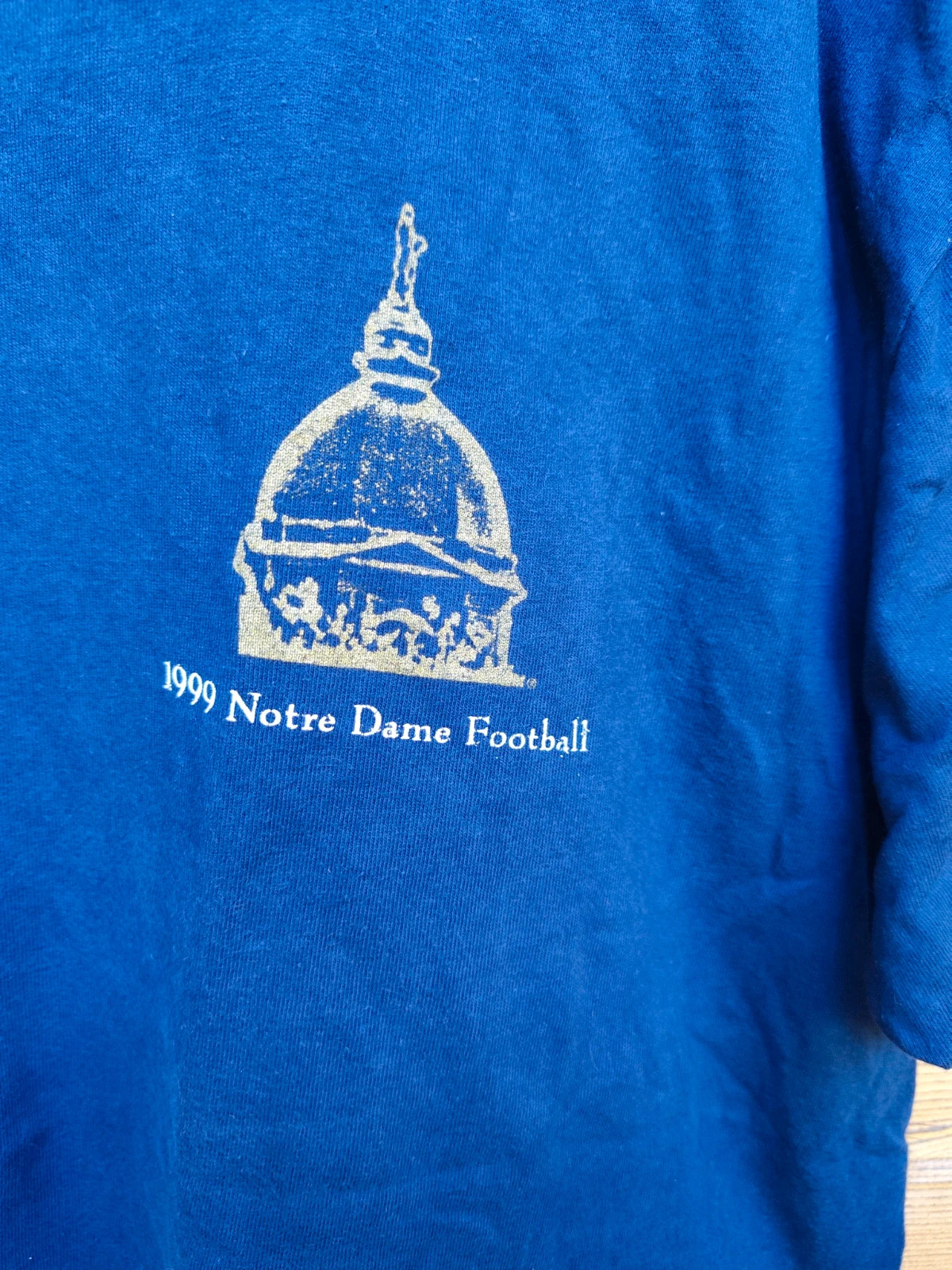 T-shirt Champion Notre Dame Football bleu marine – Champion – taille XL 3