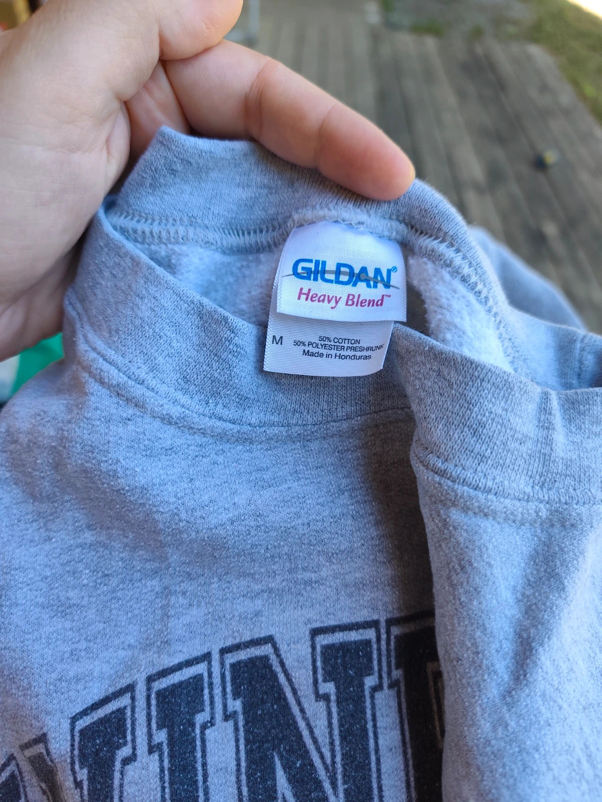 Sweat-shirt Gildan gris "Winfree Baseball" – Gildan – taille M / 38 / 10 3