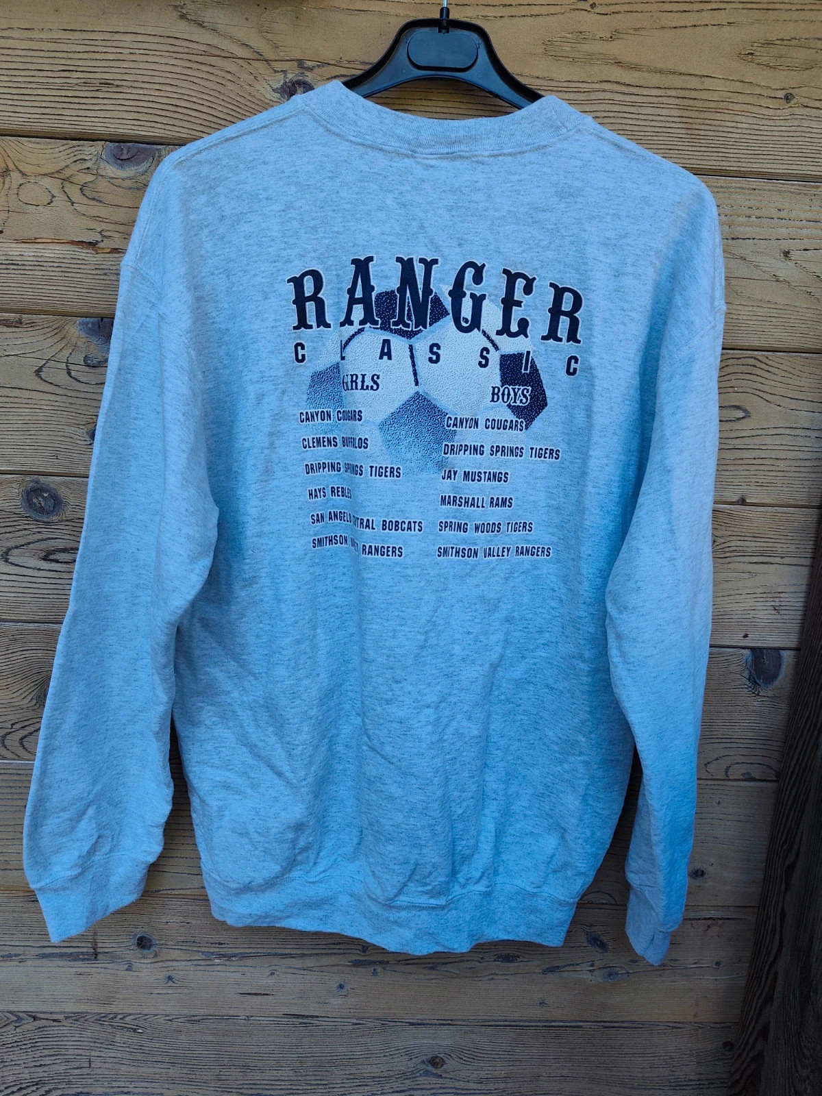 Sweatshirt Gildan gris imprimé football – Gildan – taille L / 40 / 12 2