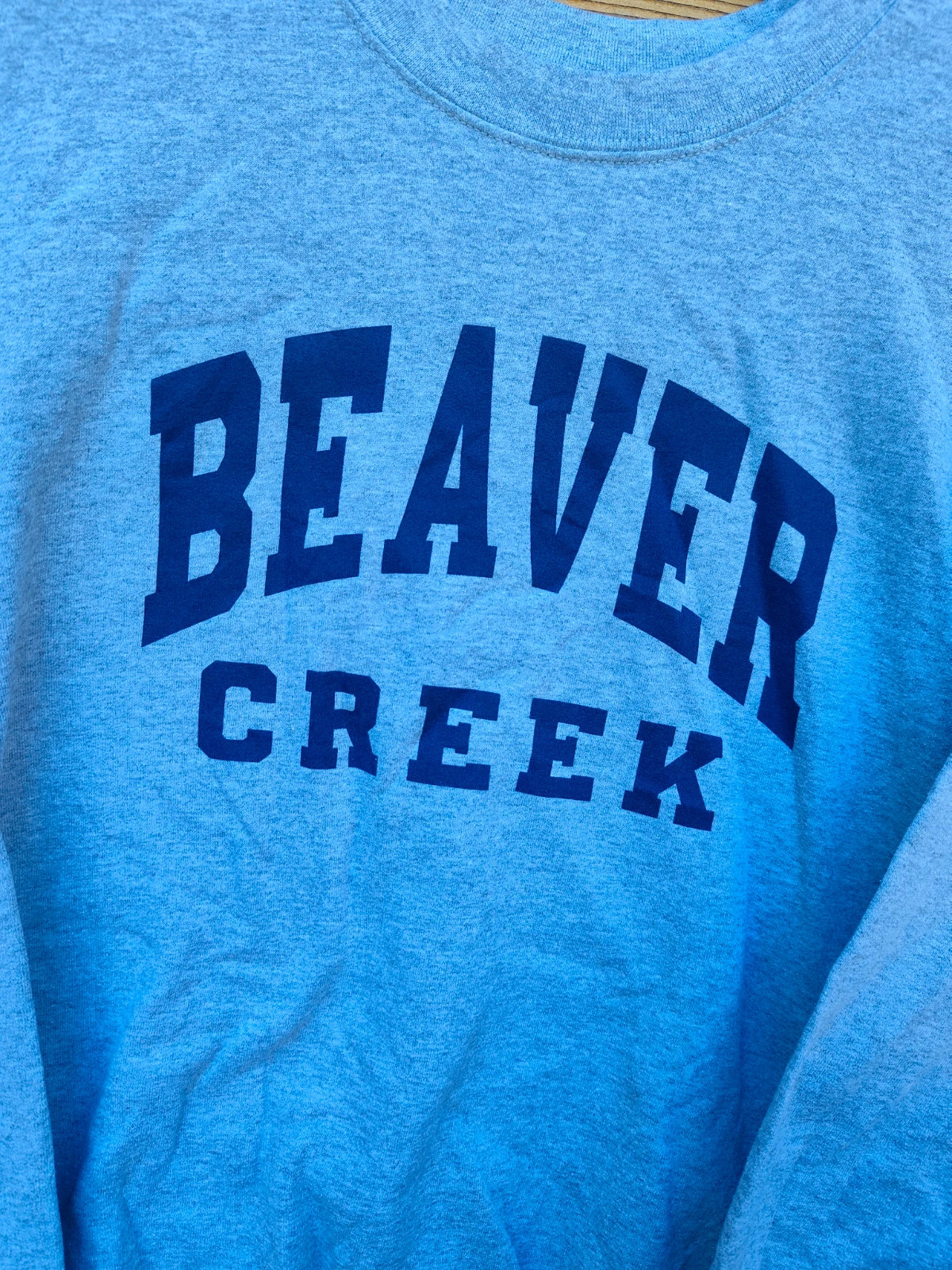 Sweat-shirt Gildan gris "Beaver Creek" gros logo – Gildan – taille M / 38 / 10 2