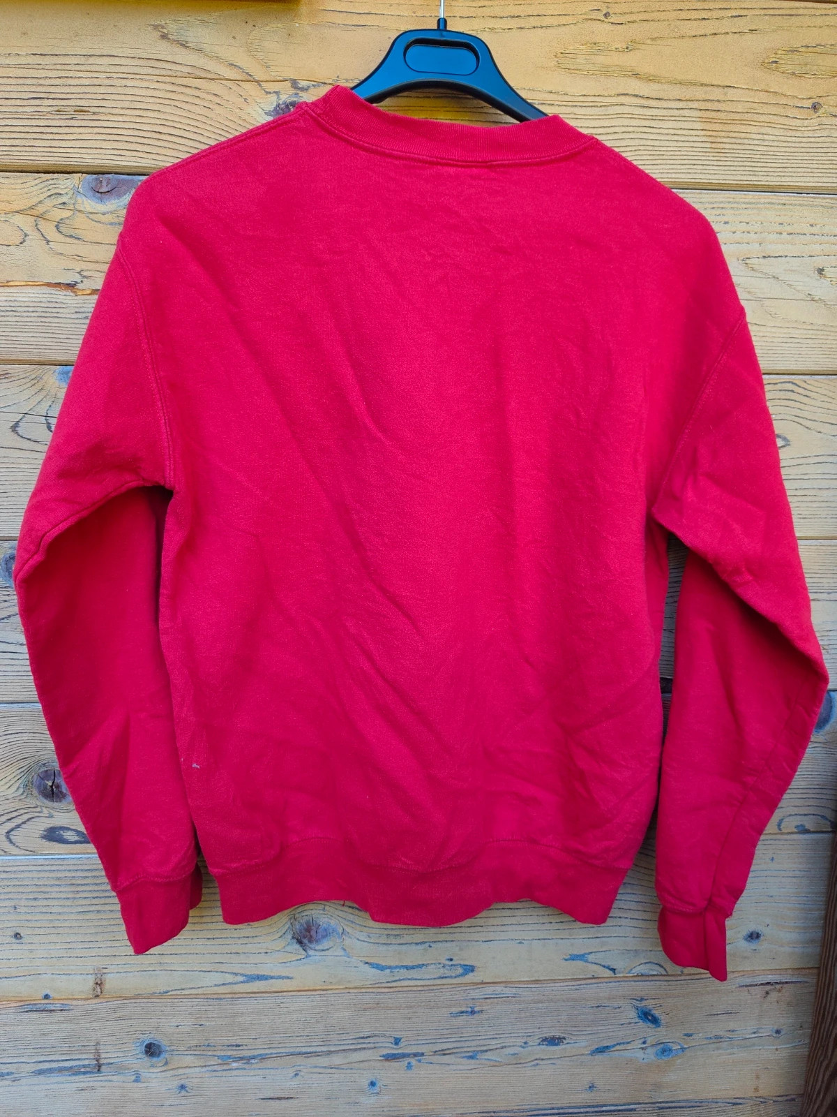 Sweat-shirt Noël Gildan rouge Squelette Pizza – Gildan – taille M / 38 / 10 2