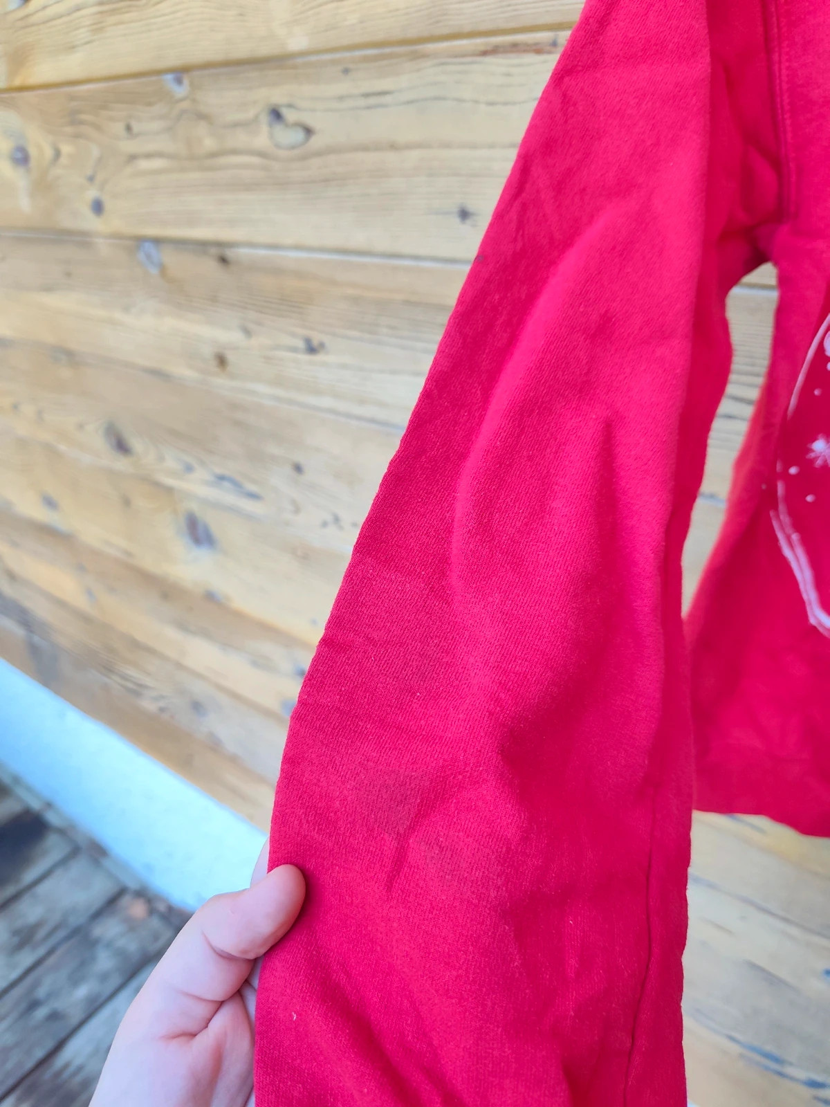 Sweat-shirt Noël Gildan rouge Squelette Pizza – Gildan – taille M / 38 / 10 5