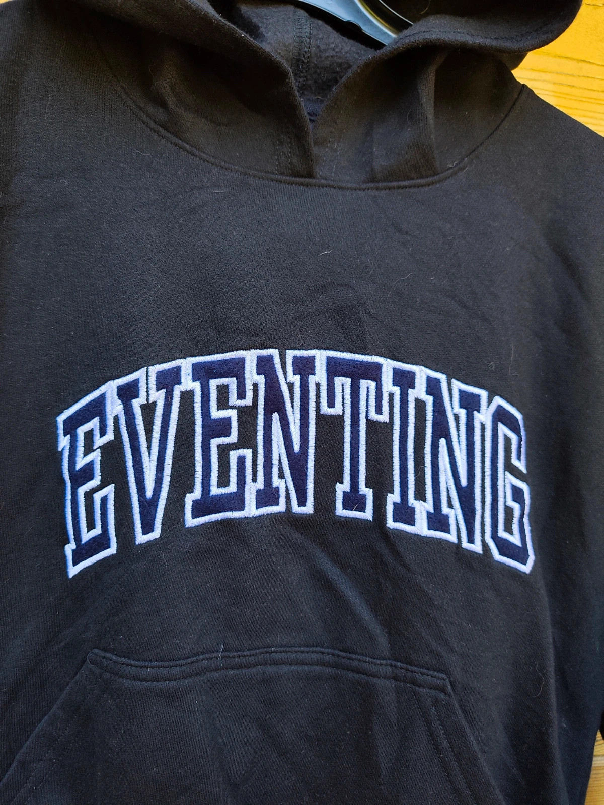 Sweat à capuche noir 'Eventing' M bon état – Vintage Dressing – taille M / 38 / 10 2