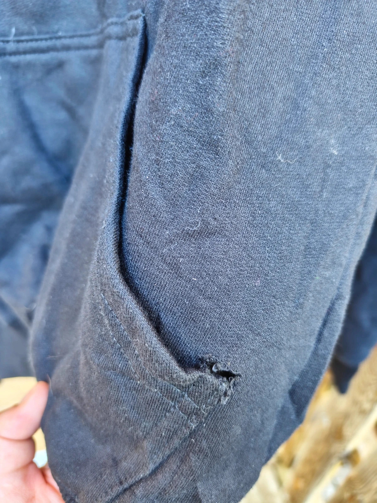 Sweat à capuche noir 'Eventing' M bon état – Vintage Dressing – taille M / 38 / 10 4