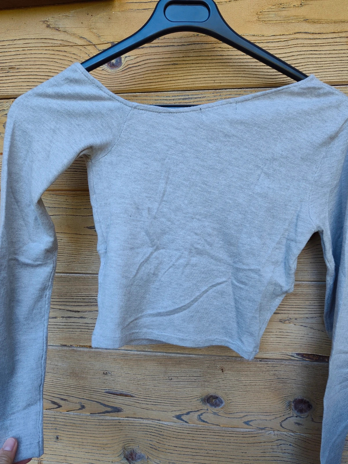 Crop top gris clair cache-cœur Forever 21 – Forever 21 – taille XS / 34 / 6 3