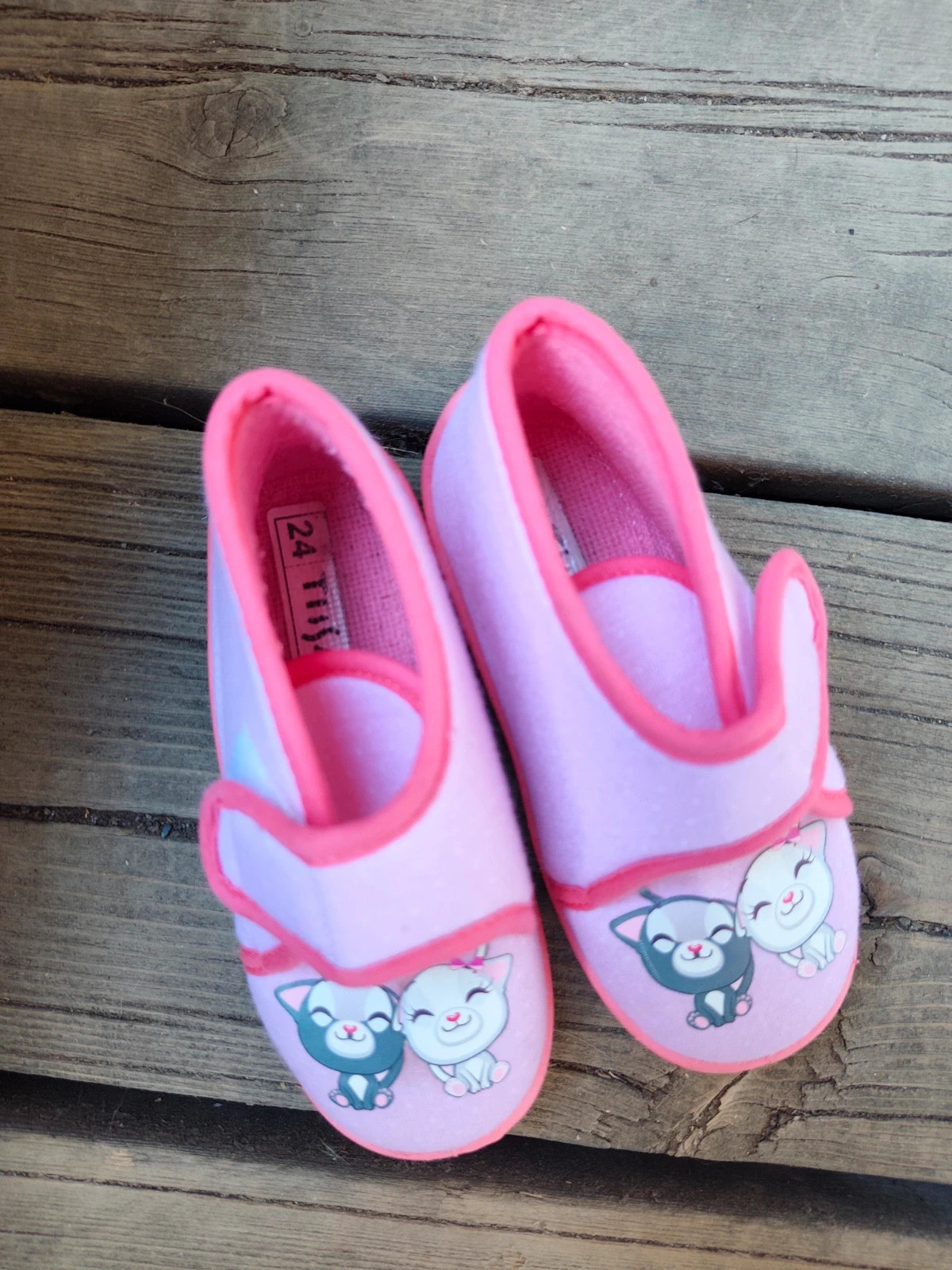 Chaussons fille roses chats TROT'I 🐱 – Tooti – taille 21 2