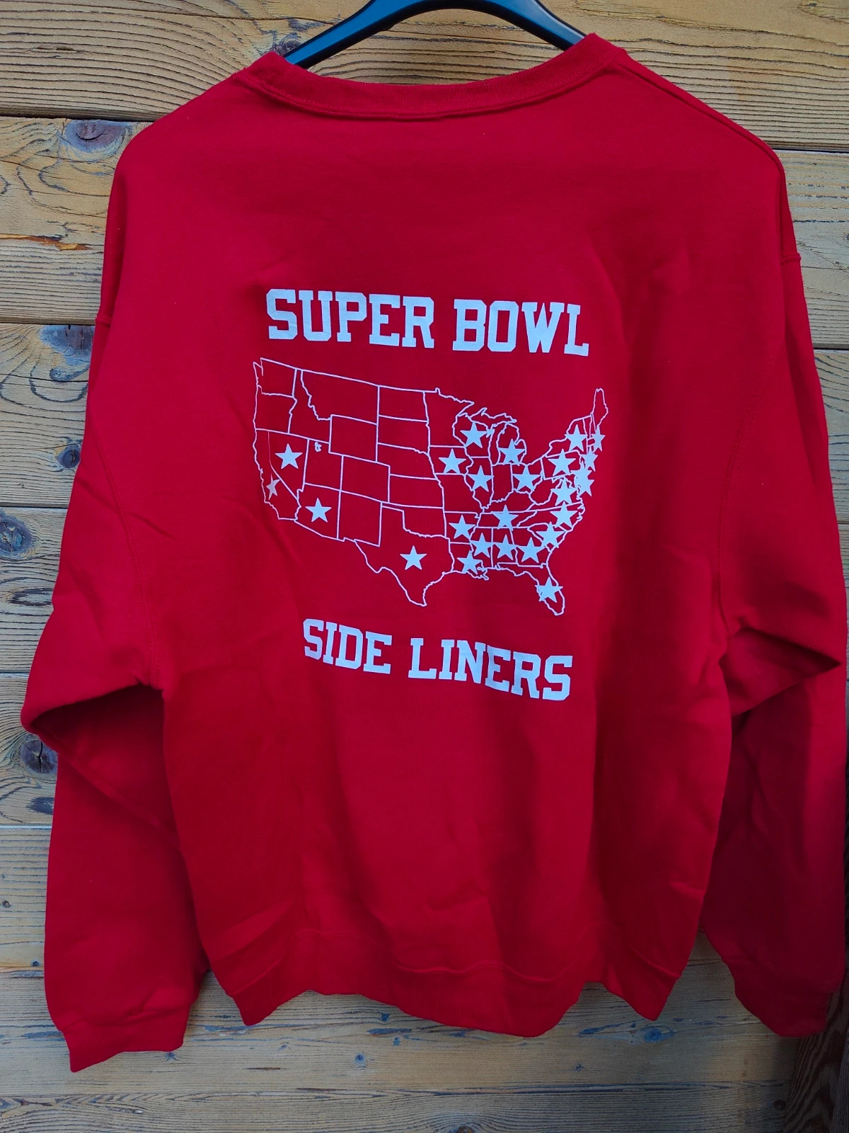 Sweat Jerzees Super Bowl 2014 Rouge vintage rare – Jerzees – taille XL 4