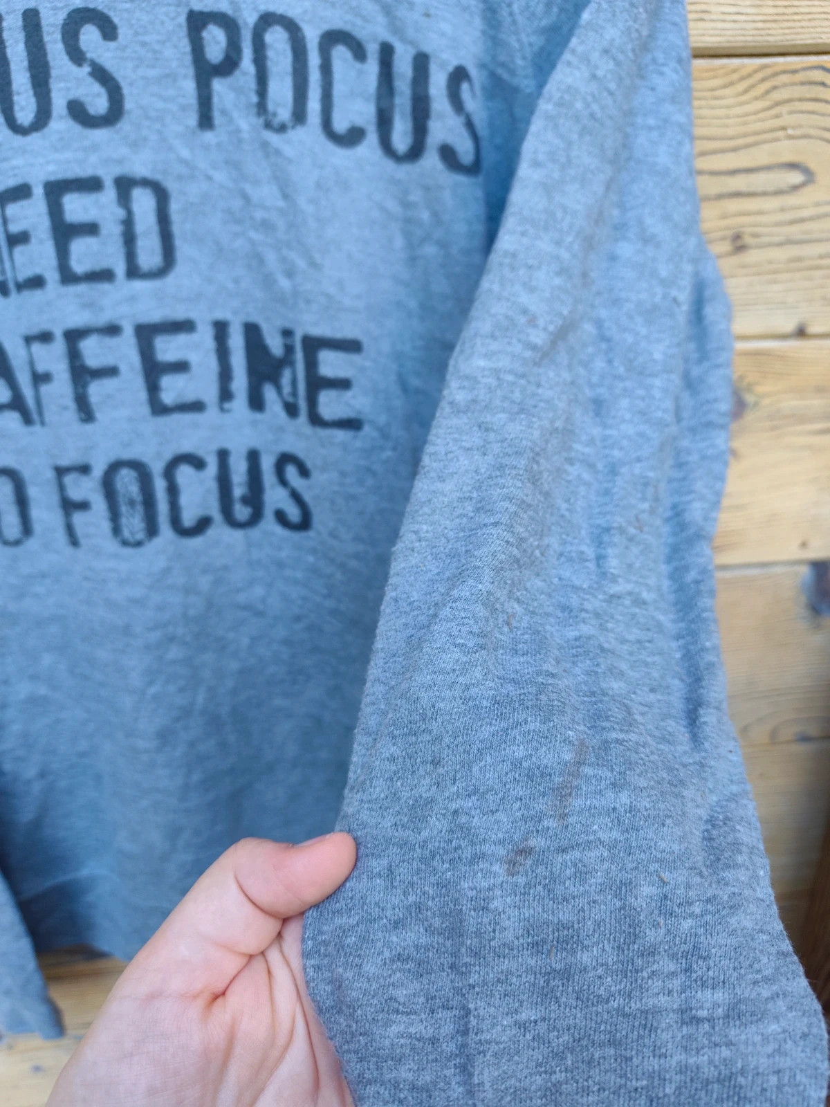 Sweat-shirt gris Hocus Pocus I Need Caffeine – Gildan – taille M / 38 / 10 3