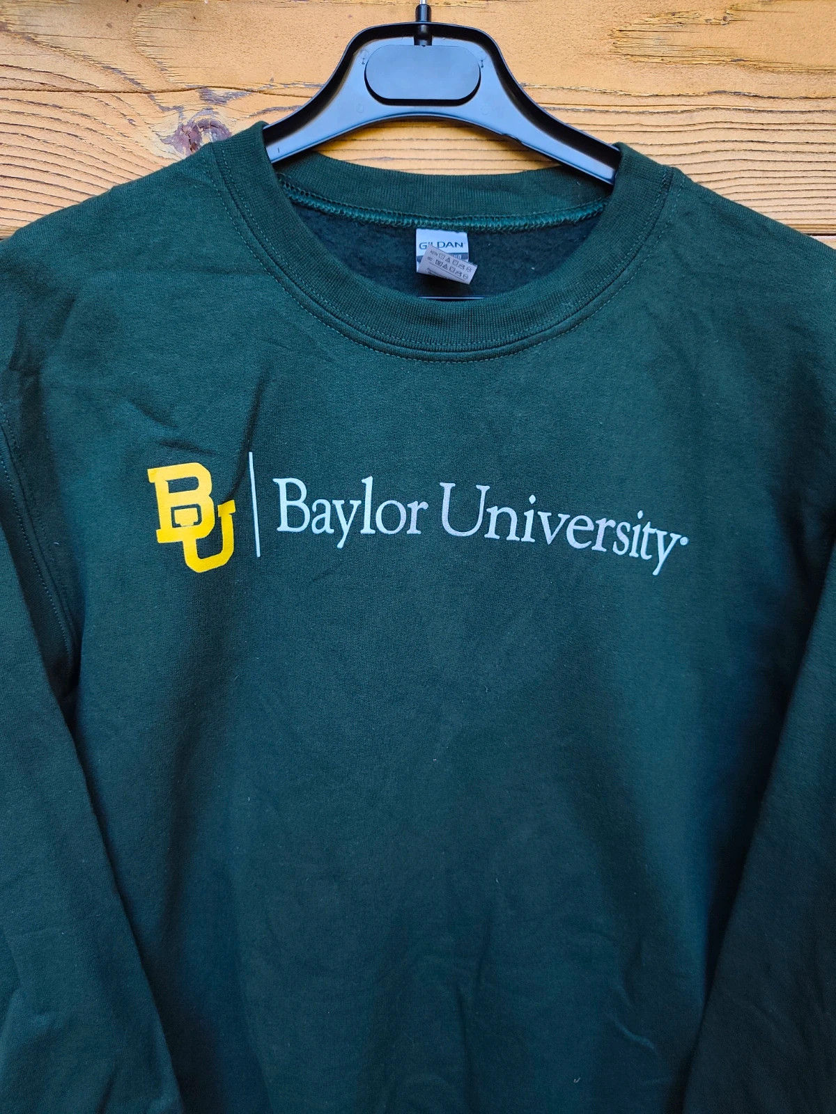 Sweat Baylor University vert sapin 🎓 – Gildan – taille S / 36 / 8 2