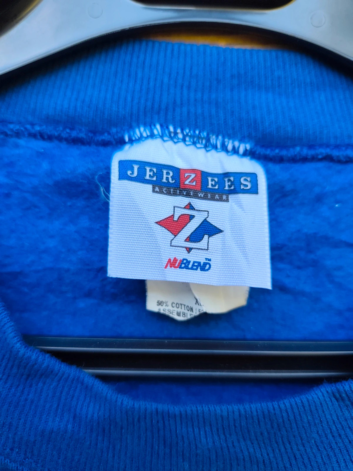 Sweat-shirt vintage Jerzees bleu Calhoun Historical Museum – Jerzees – taille XL / 42 / 14 5
