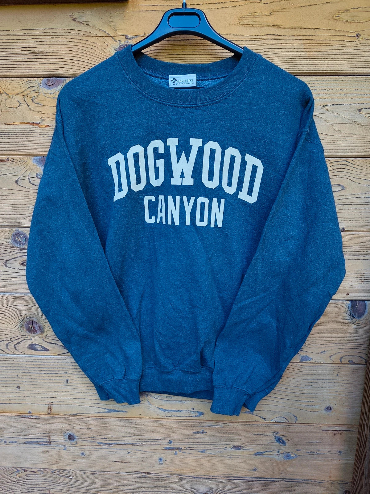 Sweat-shirt Artisans bleu marine Dogwood Canyon made in USA – Vintage Dressing – taille L / 40 / 12