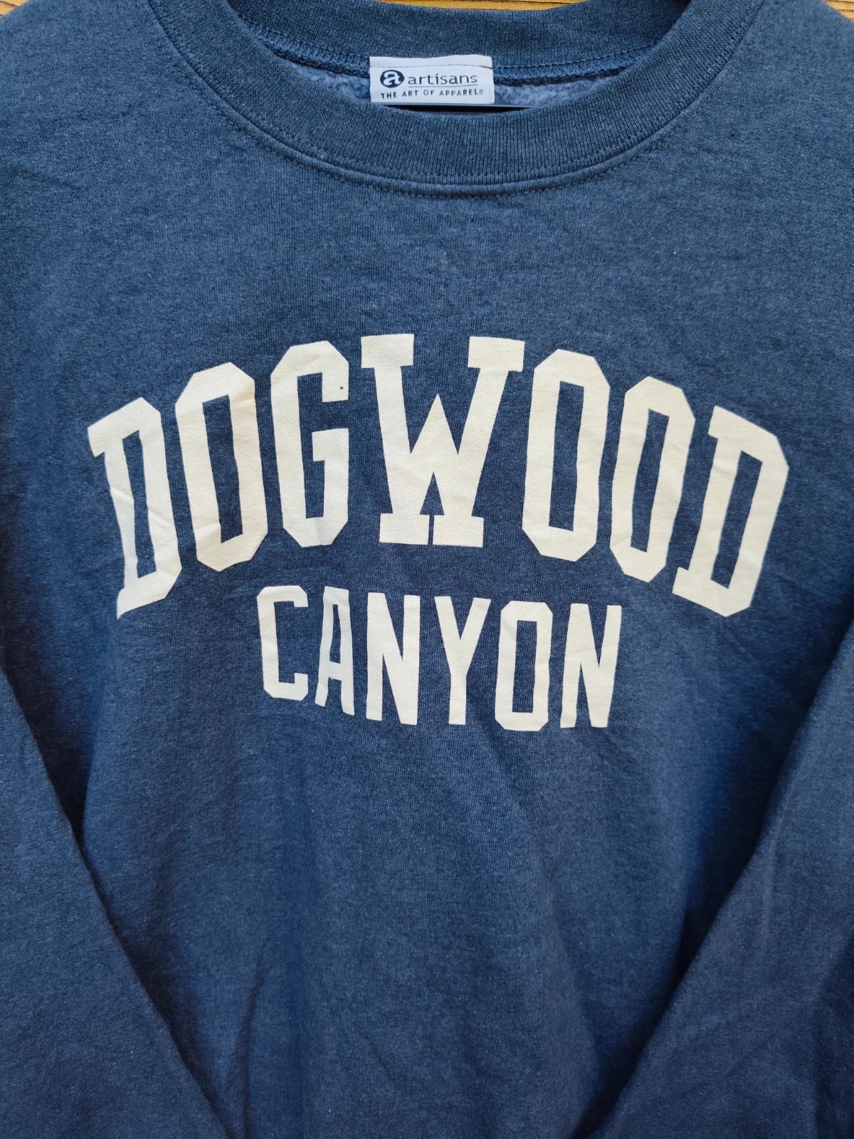 Sweat-shirt Artisans bleu marine Dogwood Canyon made in USA – Vintage Dressing – taille L / 40 / 12 2