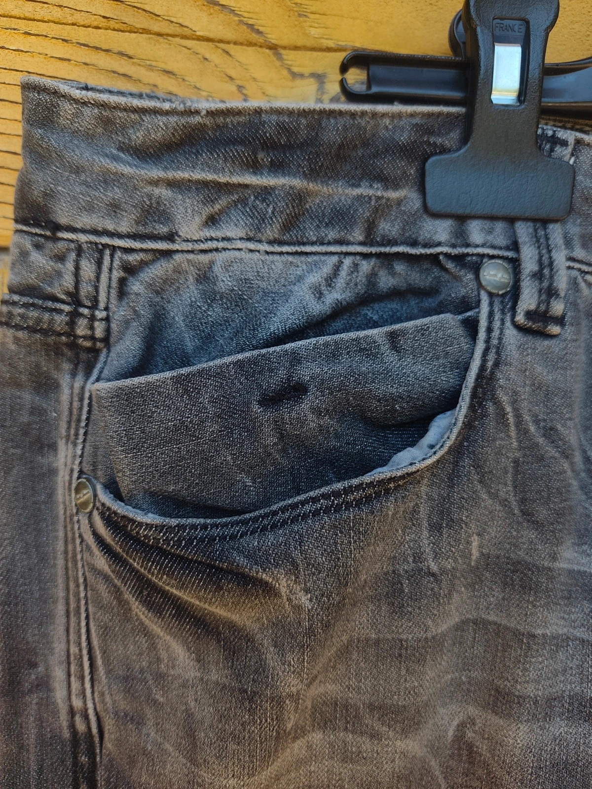 Jean Sixth June gris délavé taille 40 homme coupe droite – Sixth June – taille W30 | FR 40 3