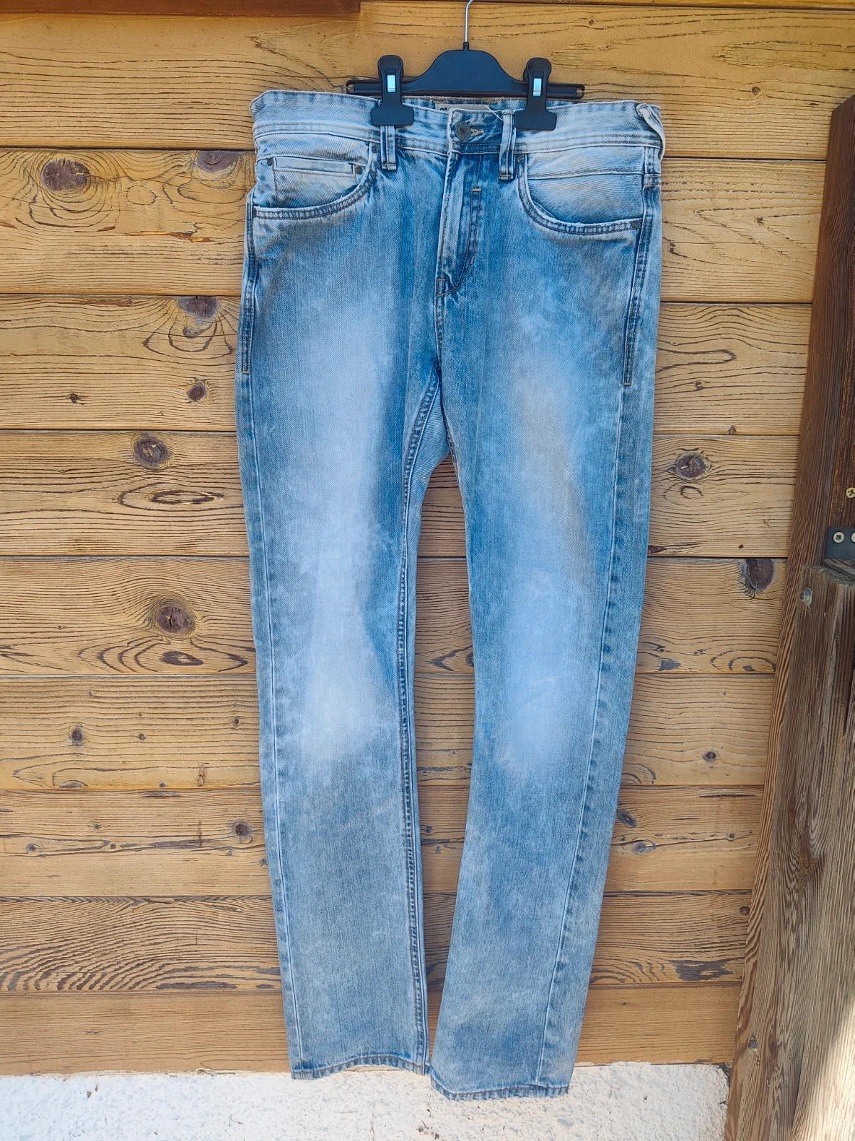 Jean homme C*15 bleu délavé vintage coupe droite – Vintage Dressing – taille W30 | FR 40