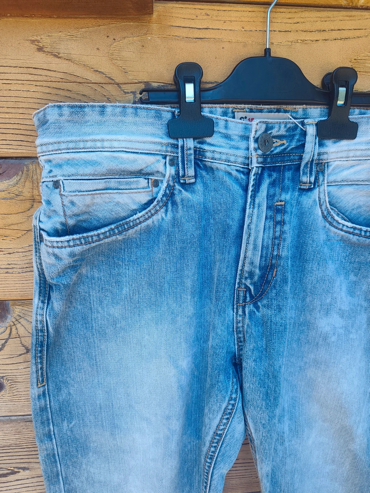 Jean homme C*15 bleu délavé vintage coupe droite – Vintage Dressing – taille W30 | FR 40 3